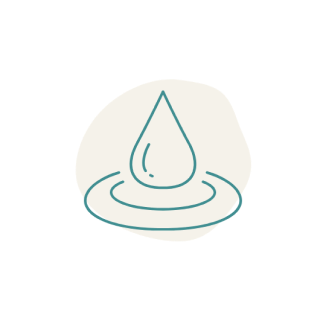 an illustration of a drop of water